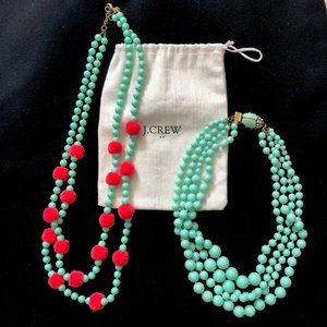 J. Crew Factory beaded necklaces (bundle of two)